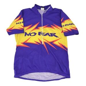vintage NO FEAR Cycling Jersey Men's Large 90s 1990s